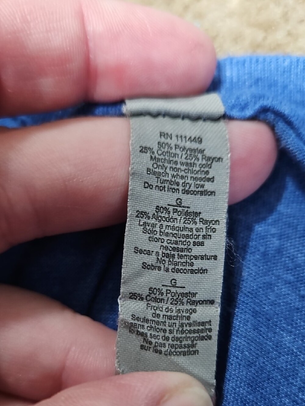 Blue Women's Next Level Shirt. Little Mermaid. - Picture 2 of 3